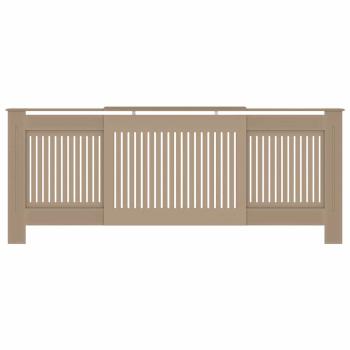 Heizkörperabdeckung 2 pcs Braun (142-205) x 20.5 x 81.5 cm