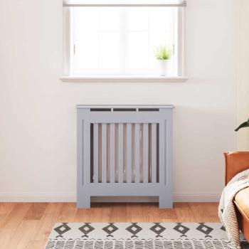 Heizkörperabdeckung 2 pcs Grau 78 x 19 x 81.5 cm Holzwerkstoff
