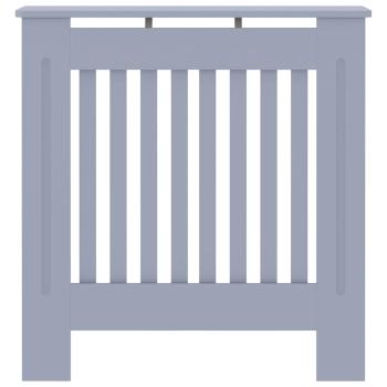 Heizkörperabdeckung 2 pcs Grau 78 x 19 x 81.5 cm Holzwerkstoff