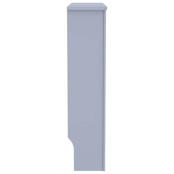 Heizkörperabdeckung 2 pcs Grau 78 x 19 x 81.5 cm Holzwerkstoff