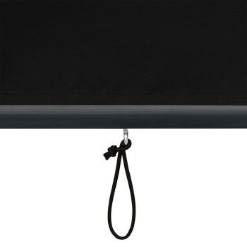 Outdoor Rollo Gestreift Anthrazit 180 x 250 cm Stoff
