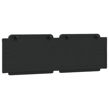 Kopfteil-Kissen "Zadar" Schwarz 152 cm Kunstleder