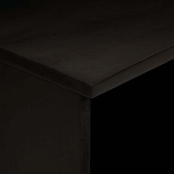TV-Schränk Schwarz und Gold 70 x 33 x 46 cm massives Mangoholz