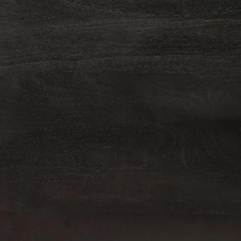 Nachttisch Schwarz und Gold 50 x 33 x 60 cm massives Mangoholz