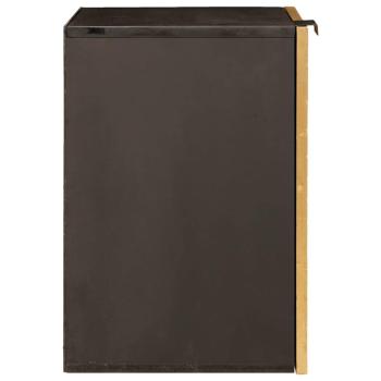 Badezimmer Schrank mit Regal Schwarz und Gold 38 x 33 x 48 cm