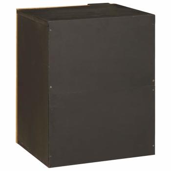 Badezimmer Schrank mit Regal Schwarz und Gold 38 x 33 x 48 cm