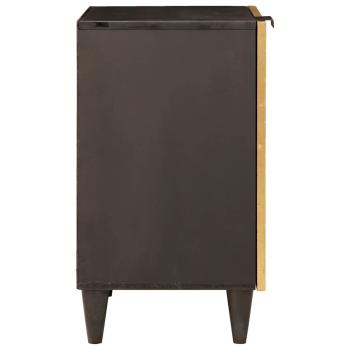 Badezimmer Schrank mit Regal Schwarz und Gold 38 x 33 x 58 cm