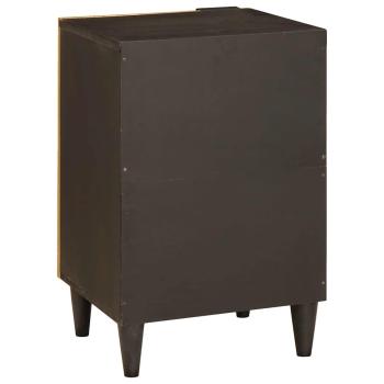 Badezimmer Schrank mit Regal Schwarz und Gold 38 x 33 x 58 cm