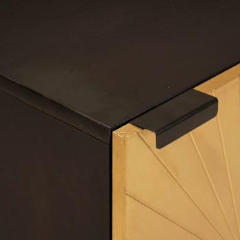 Badezimmer Schrank mit Regal Schwarz und Gold 38 x 33 x 58 cm