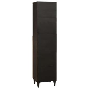 Badezimmer Schrank mit Regal Schwarz und Gold 38 x 33 x 160 cm