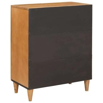 Sideboard mit Tür Hellbraun 60 x 33 x 75 cm massives Mangoholz