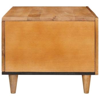 Couchtisch mit Tür Hellbraun 80 x 50 x 40 cm massives Mangoholz