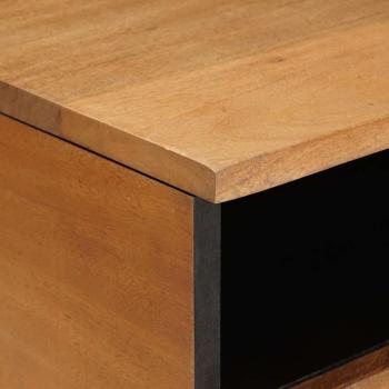 Couchtisch Hellbraun 80 x 54 x 40 cm massives Mangoholz