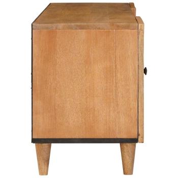 TV-Schränk Hellbraun 105 x 33 x 46 cm massives Mangoholz