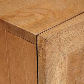 TV-Schränk Hellbraun 105 x 33 x 46 cm massives Mangoholz