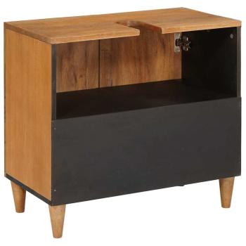 Badezimmer Schrank Wandmontiert Hellbraun 62 x 33 x 58 cm