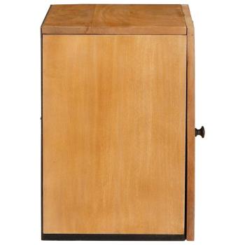 Badezimmer Schrank Wandmontiert Hellbraun 38 x 33,5 x 160 cm