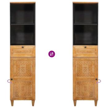 Badezimmer Schrank mit Schubladen Hellbraun 38 x 33,5 x 160 cm