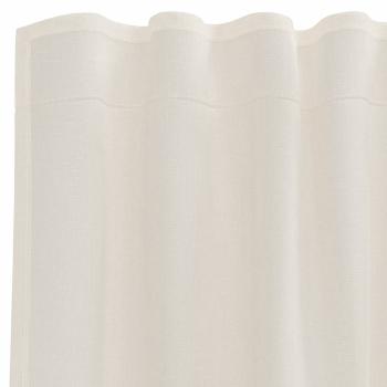 Voile Vorhänge mit Stangentaschen 2 Stk. Creme