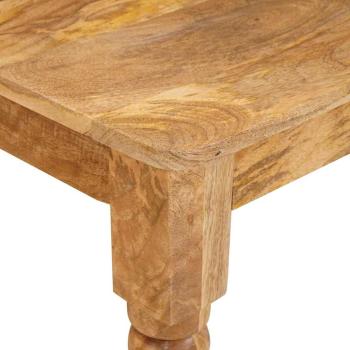 Couchtisch Braun 100 x 55 x 77 cm massives Mangoholz