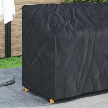 Abdeckung für Gartenbank Schwarz 134 x 70 x 65 / 94 cm 210D Stoff