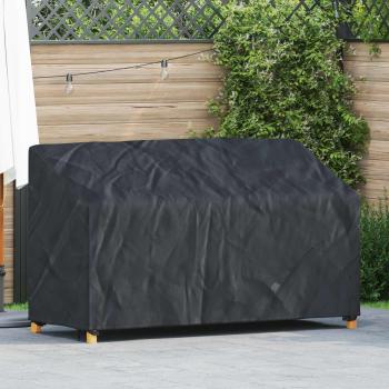 ARDEBO.de - Abdeckung für Gartenbank Schwarz 165 x 70 x 65 / 94 cm 210D Stoff