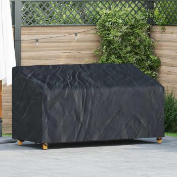 ARDEBO.de - Abdeckung für Gartenbank Schwarz 175 x 85 x 65 / 94 cm 420D Stoff