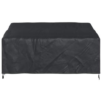 Abdeckung für Gartenbank Schwarz 205 x 85 x 65 / 94 cm 210D Stoff