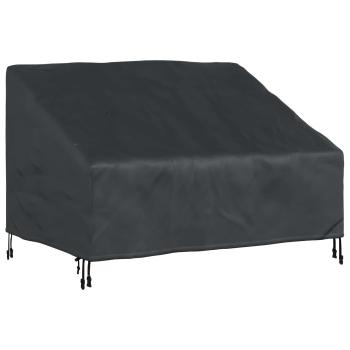 Abdeckung für Gartenbank Schwarz 130 x 95 x 40 / 80 cm 210D Stoff