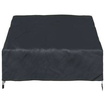 Abdeckung für Gartenbank Schwarz 130 x 95 x 40 / 80 cm 420D Stoff
