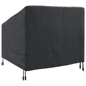 Abdeckung für Gartenstuhl Schwarz 90 x 90 x 50 / 75 cm 420D Stoff
