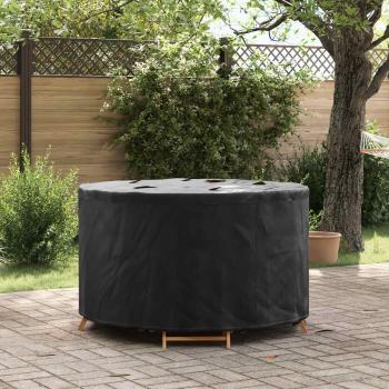 ARDEBO.de - Gartenmöbelabdeckung Schwarz 128 x 128 x 71 cm 420D Stoff