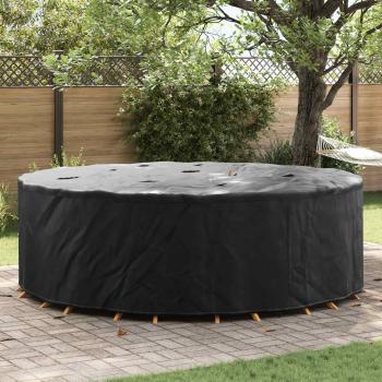 ARDEBO.de - Gartenmöbelabdeckung Schwarz 279 x 279 x 105 cm 210D Stoff