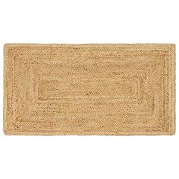ARDEBO.de - Teppich Beige 60 x 200 cm Jute