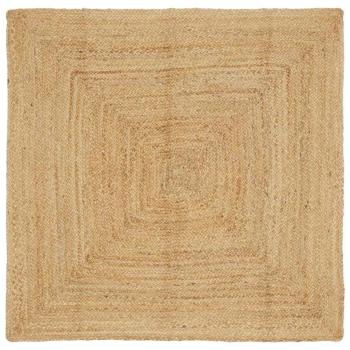 ARDEBO.de - Teppich Beige 120 x 120 cm Jute