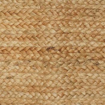 Teppich Beige 120 x 120 cm Jute