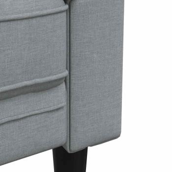 Sofa Hellgrau 78,5 x 74,5 x 74,5 cm Polyester