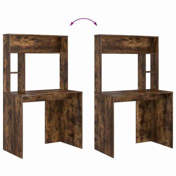 Schreibtisch Räuchereiche 91 x 50 x 149 cm Holzwerkstoff