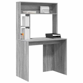 Schreibtisch Grau Sonoma 91 x 50 x 149 cm Holzwerkstoff