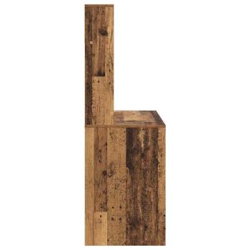 Schreibtisch mit Regal Altholz 91 x 50 x 149 cm Holzwerkstoff