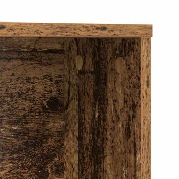 Schreibtisch mit Regal Altholz 91 x 50 x 149 cm Holzwerkstoff