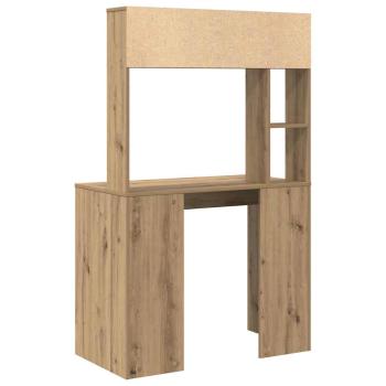 Schreibtisch Eiche handwerklich 91 x 50 x 149 cm Holzwerkstoff