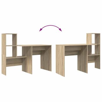 Schreibtisch Sonoma Eiche 131,5 x 50 x 106,5 cm Holzwerkstoff