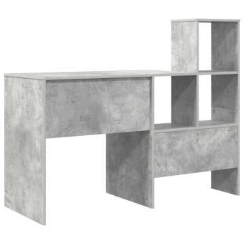 Schreibtisch Betongrau 131,5 x 50 x 106,5 cm Holzwerkstoff