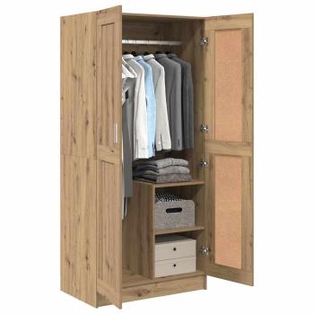 Kleiderschrank artisian oak 82,5 x 51,5 x 180 cm Holzwerkstoff