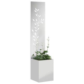 ARDEBO.de - Garten Sichtschutz-Leinwand Silber 32 x 140 cm Verzinkter Stahl