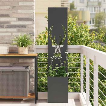 ARDEBO.de - Garten Sichtschutz-Leinwand Tiermuster Schwarz 32 x 140 cm