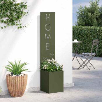Garten Sichtschutz-Leinwand Olivgrün 32 x 140 cm