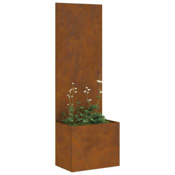 Garten Sichtschutz-Leinwand Rostig 50 x 140 cm