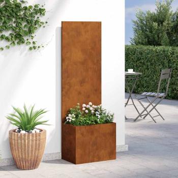 Garten Sichtschutz-Leinwand Rostig 50 x 140 cm